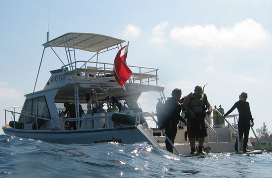 Mr Swerid (AKA September's Dad) Boat diving in Grand Caymans
